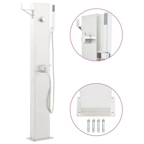 Robinet de douche de jardin 110 cm Acier inoxydable