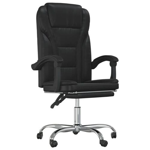 Chaise fauteuil siège pivotante de inclinable de bureau informatique étude similicuir noir Helloshop26 02_0024269