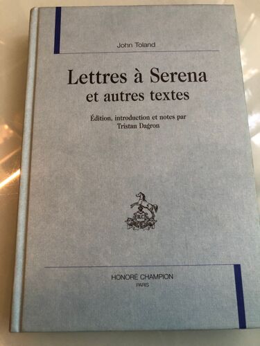 Lettres À Serena Et Autres Textes