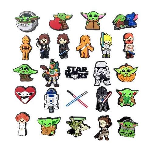 Lot De 25 Breloques De Décoration Pour Chaussure De Type Crocs Univers Star Wars
