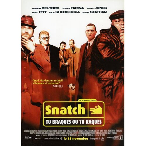 Snatch, Synopsis, De Guy Ritchie, Avec Jason Statham, Brad Pitt, Vinnie Jones, Benicio Del Toro