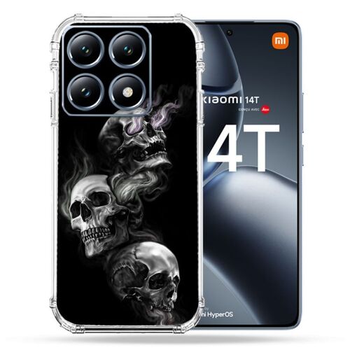 Coque Renforcée Pour Xiaomi 14t / 14t Pro Tete De Mort Triple