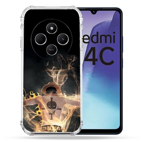 Coque Renforcée Pour Xiaomi Redmi 14c 4g Manga One Piece Ace Noir