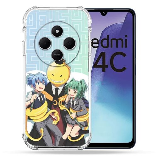 Coque Renforcée Pour Xiaomi Redmi 14c 4g Manga Assassination Classroom Kuro Trio