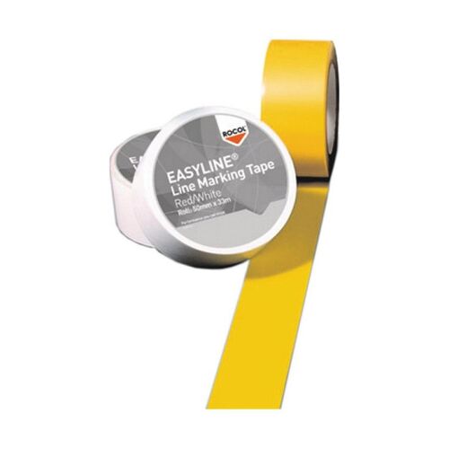 Ruban de marquage de sol Easy Tape PVC jaune longueur 33 m largeur 50 mm rouleau
