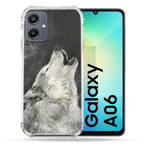 Coque Renforcée Pour Samsung Galaxy A06 Animal Loup Hurlement