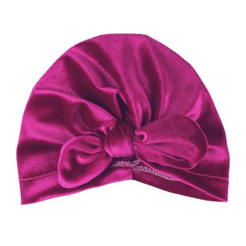 Bonnet En Velours Doux Pour Bébé, Couvre-Chef Chaud, Noué À L'oreille, Bonnet De Couleur Unie Pour Enfants, Bandeau Élastique, Unisexe, Hiver, 1 Pièce