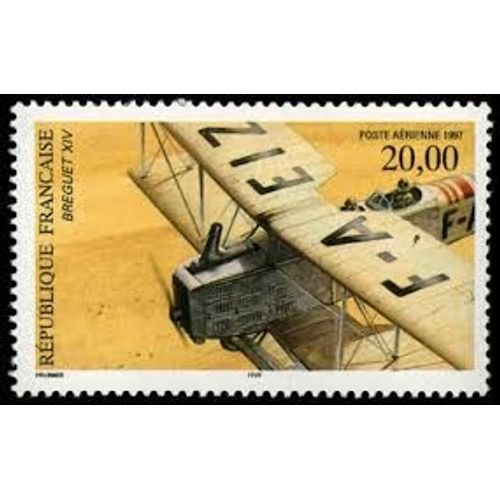 Biplan Bréguet 14 Année 1997 Poste Aérienne N° 61 Yvert Et Tellier Luxe