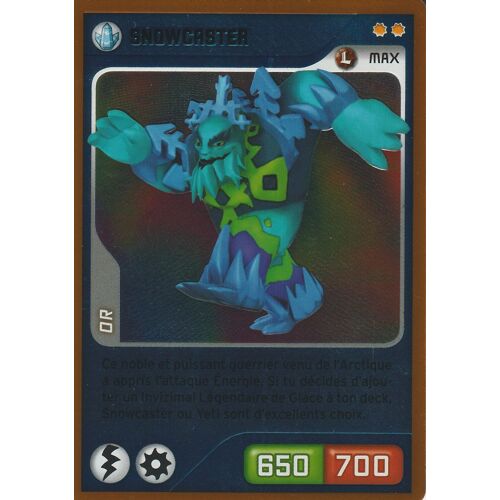 Carte Invizimals Nouvelle Alliance Snowcaster 065 Or