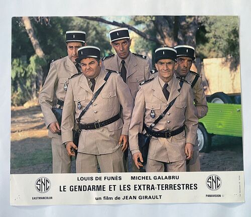 Le Gendarme Et Les Extra-Terrestres: Photo D'exploitation Cinématographique - Format 24,5x30 Cm - De Jean Girault Avec Louis De Funès, Michel Galabru, Maurice Risch, France Rumilly - 1979 #