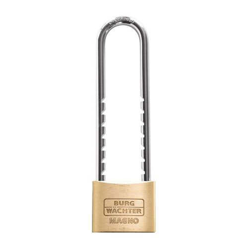 Cadenas à cylindre, largeur du corps de serrure 50 mm, en laiton à clé différente