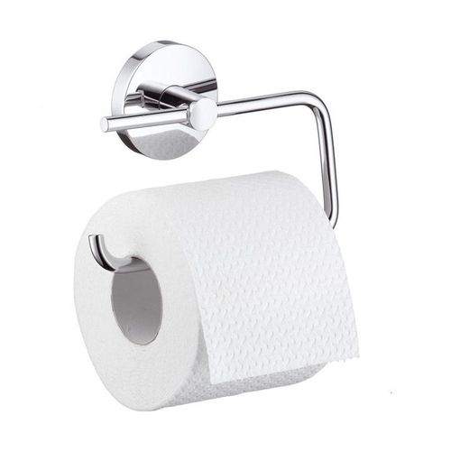 Porte-rouleau LOGIS sans couvercle, montage mural chromé HANSGROHE