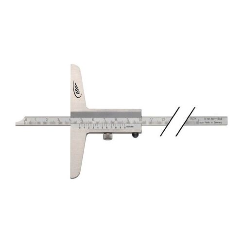 Jauge de profondeur DIN 862 200 mm règle de mesure droite 8 x 3 mm HELIOS PREISSER