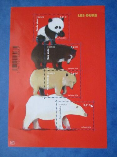 Ensemble De 4 Timbres Différents  : Les Ours , 2014. 