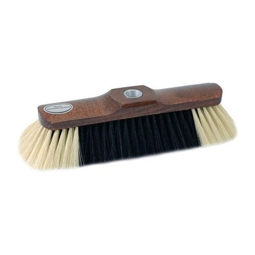 Balai de ménage mélange de poil de cheval L. 280 mm marron laqué avec filetage SOREX