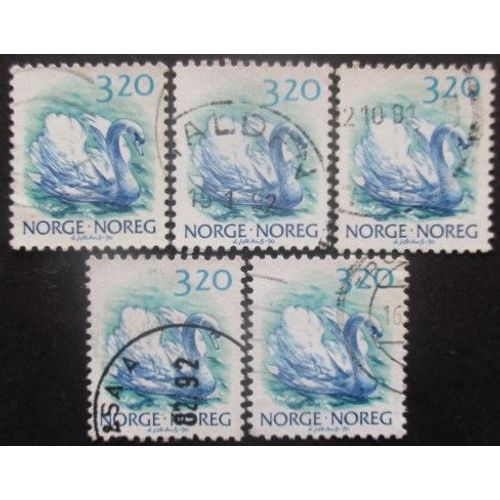 Norvege N°997 X 5 Oblitéré