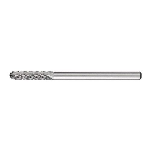 Petite Fraise sur tige forme WRC D. 3 mm L. tête 13 mm D. de la tige 3 mm carbur