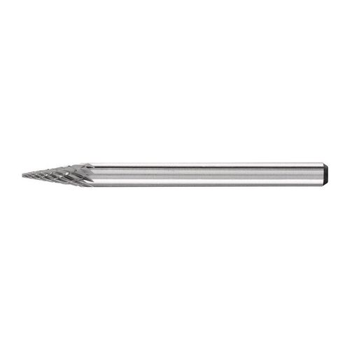 Petite fraise sur tige forme SKM D. 3 mm L. tête 7 mm D. de la tige 3 mm carbure engrènement 3 PLUS PFERD