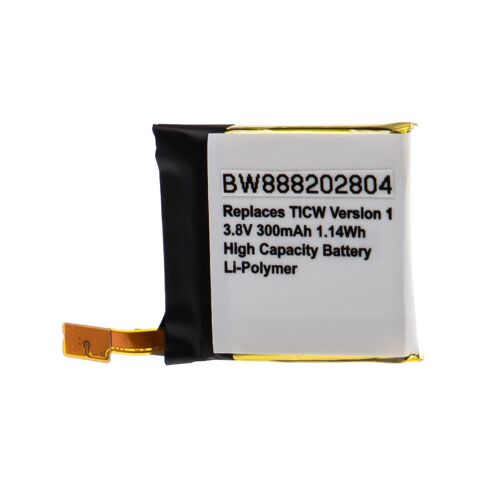 Vhbw Batterie Compatible Avec Ticwatch 1 Smartwatch Montre Connectée Bracelet Fitness (300mah, 3,8v, Li-Polymère)