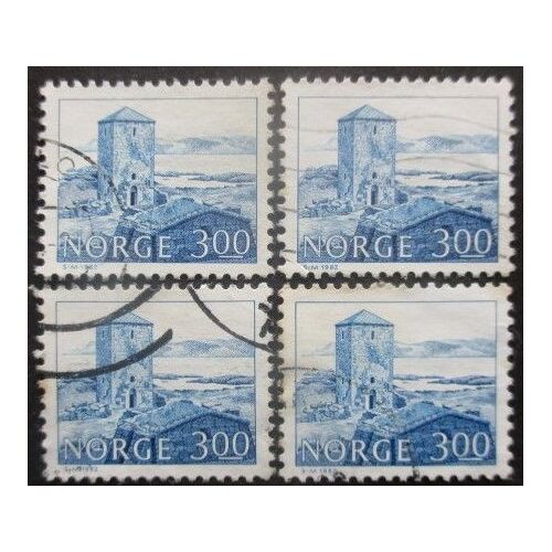 Norvege N°815 X 4 Oblitéré