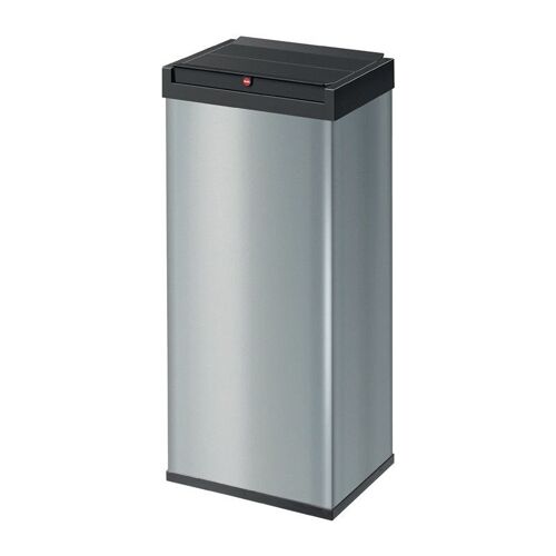 Poubelle H770xl340xP260 mm 52 l argent HAILO