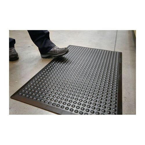 Revêtement de sol du poste de travail tapis fini L1200xl.900xép.14 mm noir SBR-c