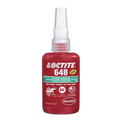 Colle à joints 648 haute résistance vert 50 ml bouteille LOCTITE
