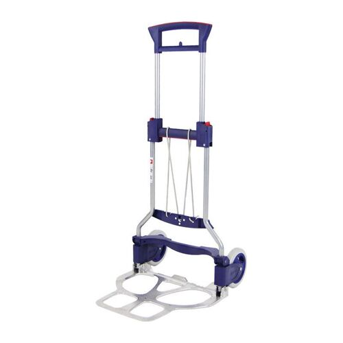 Diable de transport pliable tube d'acier aluminium H. 1130 mm L. pelle 410xl490