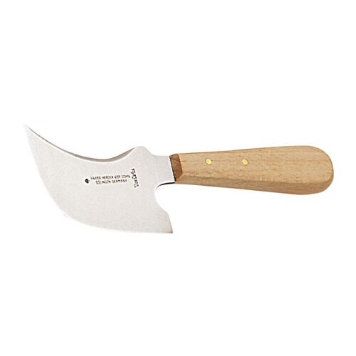 Couteau à plomb Don Carlos longueur des lames 100 mm quart de lune manche en bois clair