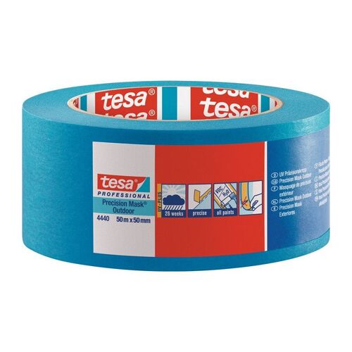 Crêpe de précision 4440 ext. UV PLUS lisse bleu longueur 50 m largeur 50 mm roul (Par 3)