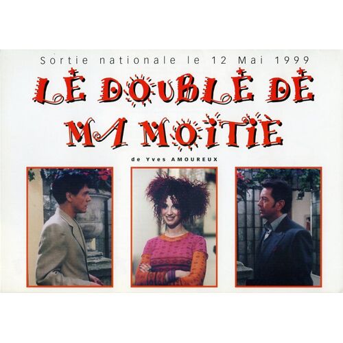 Le Double De Ma Moitié, Sy. Dépliant, Yves Amoureux, Bernard Giraudeau, Zabou Breitman, Marc Lavoine