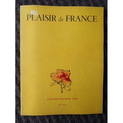 Plaisir De France N°167 De Janvier/Février 1952