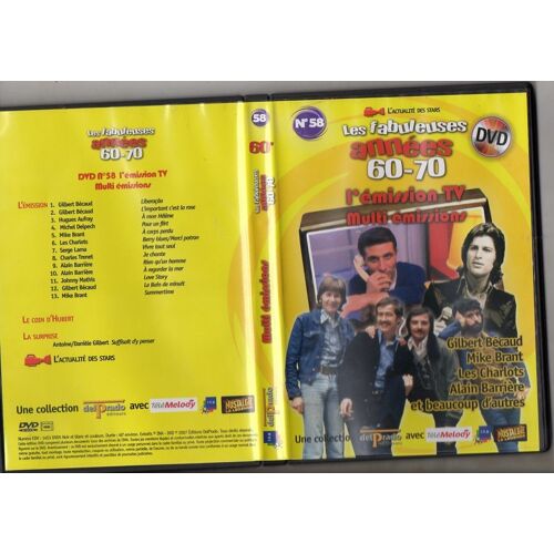 Les Fabuleuses Années 60-70, L'émission Tv Multi Émissions : Volume 58 (Dvd Delprado, 2007)