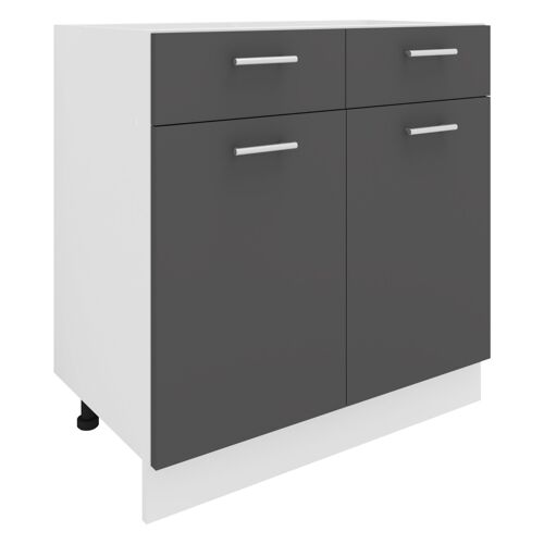 VCM Armoire de cuisine Largeur 80 cm Tiroir Meuble bas Cuisine Meubles de cuisine Esilo Armoire de cuisine Largeur 80 cm Tiroir Meuble bas Cuisine Meubles de cuisine Esilo