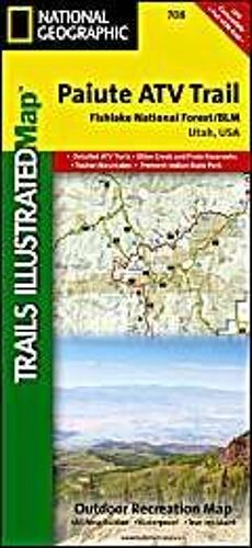 Paiute Atv Trail Map [Fish Lake National Forest, Blm]