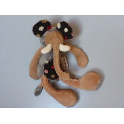 Doudou Peluche Éléphant "Brrouuu", Les Petits Zazous, 26 Cm, Moulin Roty