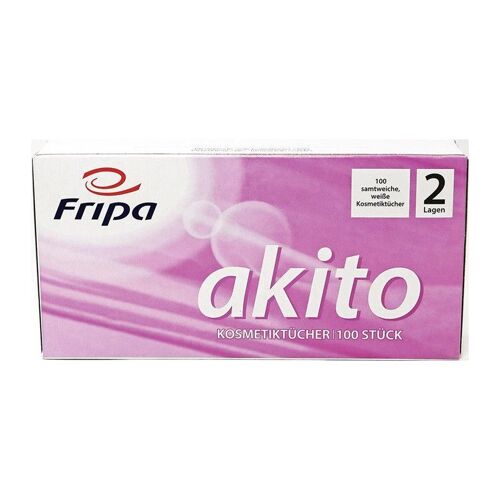 Papier cosmétique akito L210xW200mm 2 plis blanc brillant 40 boîtes/KT ELOS