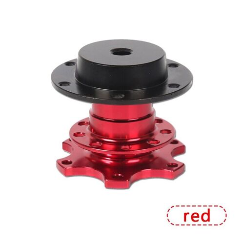 Rouge Go-Universal  Kit Moyeu De Volant À Dégagement Rapide, Adaptateur De Moyeu De Roue Pour 6 Trous, Moyeu De Volant 0012668 "Nipseyteko"