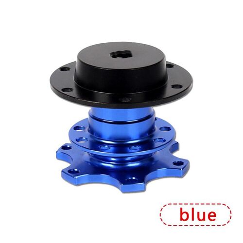Bleu Go-Universal  Kit Moyeu De Volant À Dégagement Rapide, Adaptateur De Moyeu De Roue Pour 6 Trous, Moyeu De Volant 0012668 "Nipseyteko"