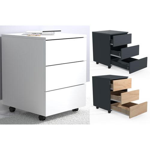 Vcm Caisson Roulant Caisson D'appoint Caisson De Bureau À Roulettes Dalosa 3 Tiroirs Caisson Roulant Caisson D'appoint Caisson De Bureau À Roulettes Dalosa 3 Tiroirs