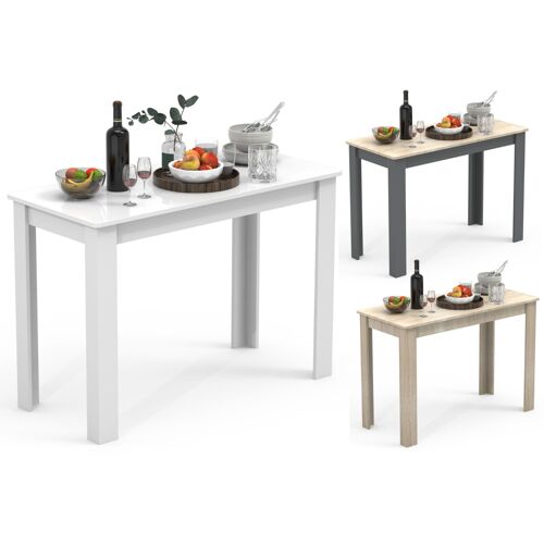 VCM Table à manger en bois Table de cuisine Esal 110 x 50 cm Table à manger en bois Table de cuisine Esal 110 x 50 cm