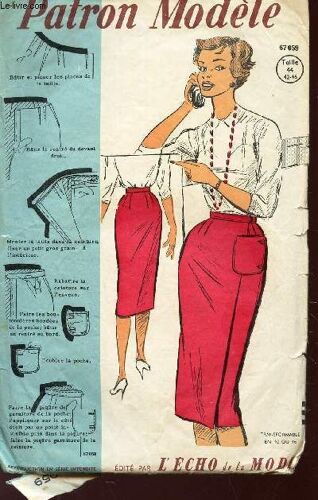 Patron Modele - N°67059 -  Jupe- Mannequin 44 - - Transformable En 42 À 46.