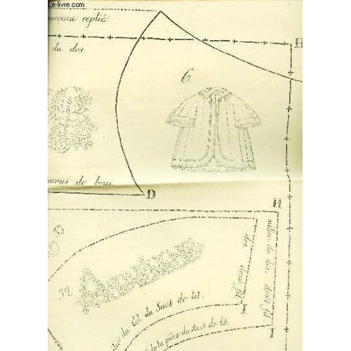 1 Patron Tire De Magasin Des Demoiselles / Decembre 1858 / Pardessus De Petit Garcon