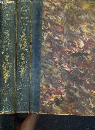 Fables De La Fontaine Edition Illustree Par J.David Accompagnee D'une Notice Historique Et De Notes / En Deux Tomes / Tomes 1 + 2 .