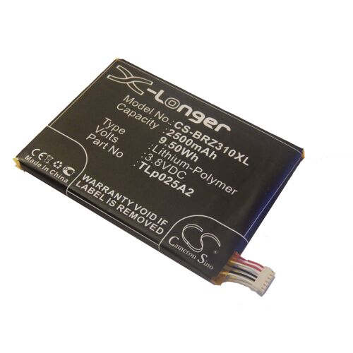 Batterie Vhbw 2500mah (3.8v) Pour Téléphone, Smartphone Pda Blackberry Z3 Stj100-1. Remplace Les Batteries Suivantes : Fih435573, Tlp025a2.