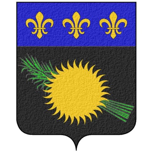 Autocollant Sticker Vinyle Voiture Adhesif Armoirie France Blason Guadeloupe Gua