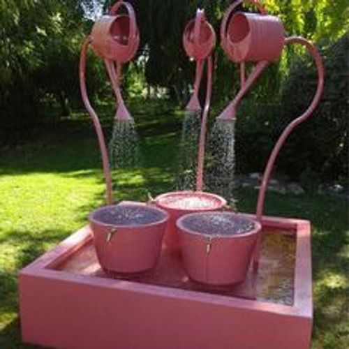 Fontaine léopold xxl rose pâle