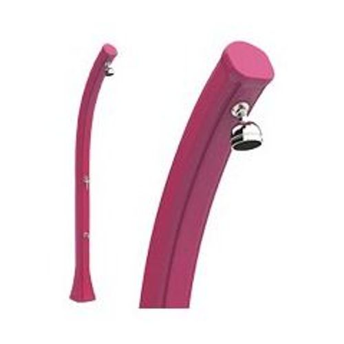 Douche solaire pvc happy 25l rose avec rince-pieds