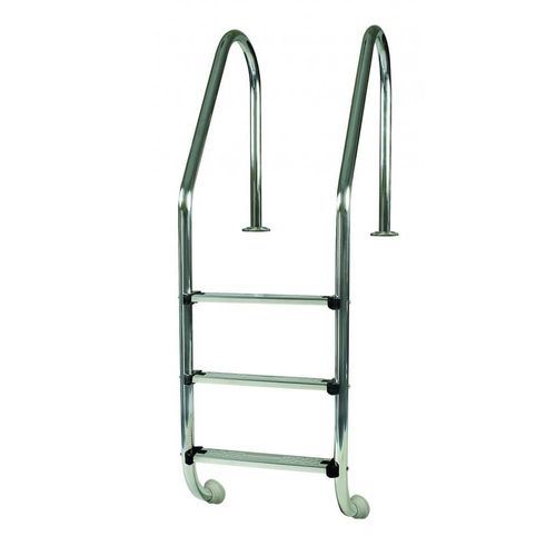 Echelle standard inox pour piscine enterrée, 3 marches 1,20m