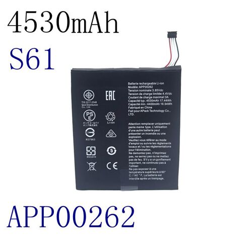 Batterie De Remplacement,L'app00262 S61 Nouvellement Arrivé Convient A La Batterie Cat S61 Et Convient A La Batterie Intégrée Carter Cat S61